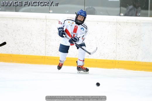 2015-11-21 Aosta B-Hockey Milano Rossoblu U14 0188 Leonardo Vergani